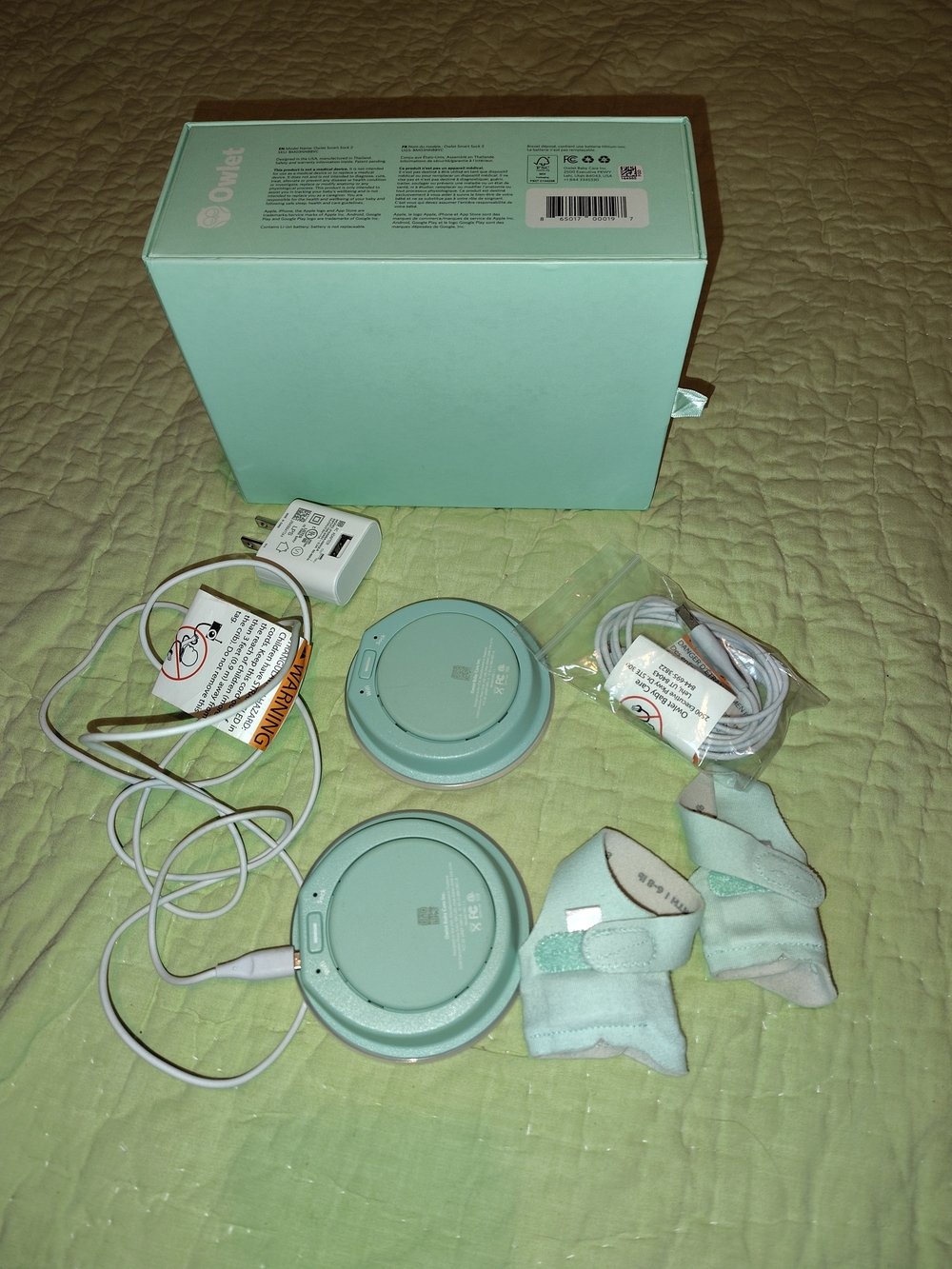Mint Green Kids Socks Accessory Set